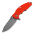 Hinderer Jurassic Spearpoint sulankstomas peilis, working finish, oranžinėnge