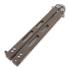 Nož motýlek Hinderer Nieves Spanto TI Balisong, battle bronze