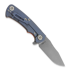 Hinderer Project x Magnacut Clip Point Tri-Way Battle Blue Orange G10 sulankstomas peilis