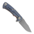 Coltello pieghevole Hinderer Project x Magnacut Clip Point Tri-Way Battle Blue Orange G10