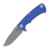 Hinderer - Project x Magnacut Clip Point Tri-Way Working Finish Blue G10