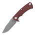 Coltello pieghevole Hinderer Project x Magnacut Clip Point Tri-Way Working Finish Red G10
