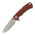Saliekams nazis Hinderer Project X Magnacut Sheepsfoot Stonewash Bronze Red G-10