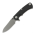 Saliekams nazis Hinderer Project X Magnacut Sheepsfoot Working Finish Black G-10
