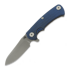 Hinderer Project X Magnacut Sheepsfoot Working Finish Blue/Black G-10 folding knife