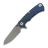 Hinderer Project X Magnacut Sheepsfoot Working Finish Blue/Black G-10 folding knife