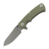 Saliekams nazis Hinderer Project X Magnacut Sheepsfoot Working Finish OD Green G-10
