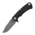 Hinderer Project X S45VN Clip Point Tri-Way Working Finish Black G10 sulankstomas peilis