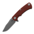 Coltello pieghevole Hinderer Project X S45VN Clip Point Tri-Way Working Finish Red G10