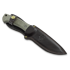 Hinderer The Ranch 3V peilis, harpoon spanto green micarta