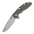Hinderer XM-18 3.0 Gen 4 Spearpoint sulankstomas peilis, stonewash, od green