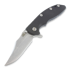 Coltello pieghevole Hinderer XM-18 3,5" bowie, black/Ti battle blue