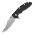 Hinderer XM-18 3,5" Bowie Containment Series sulankstomas peilis, black/green