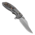 Coltello pieghevole Hinderer XM-18 3,5" Bowie Containment Series, black/green