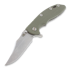 Coltello pieghevole Hinderer XM-18 3,5" bowie, green/Ti battle finish