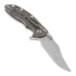 Hinderer XM-18 3,5" bowie sulankstomas peilis, green/Ti battle finish