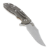 Coltello pieghevole Hinderer XM-18 3,5" bowie, tan/Ti battle bronze