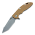 Hinderer - XM-18 3,5 Fatty Harpoon Tanto Containment, brun