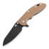 Hinderer XM-18 3.5 Gen4 Sheepsfoot DLC sulankstomas peilis, coyote
