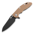 Coltello pieghevole Hinderer XM-18 3.5 Gen4 Sheepsfoot DLC, coyote