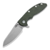 Coltello pieghevole Hinderer XM-18 3.5 Gen5 Sheepsfoot, stonewashed, od green/black
