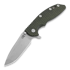 Hinderer XM-18 3.5 Gen5 Spanto sulankstomas peilis, stonewashed, od green/black