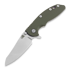 Hinderer XM-18 3.5 Gen6 Sheepsfoot sulankstomas peilis, stonewash, od green