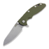 Coltello pieghevole Hinderer XM-18 3.5 Gen6 Sheepsfoot, working finish, od green