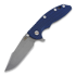 Hinderer XM-18 3,5" M390 Harpoon Spanto sulankstomas peilis, blue/black