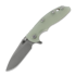 Hinderer XM-18 3.5 Magnacut Skinny Slicer Tri-Way Battle Bronze, Trnslct G-10