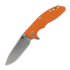 Hinderer XM-18 3.5 Magnacut Skinny Slicer Tri-Way, Orange G-10