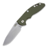 Hinderer XM-18 3,5" Non-flipper Slicer sulankstomas peilis, žalia