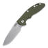 Coltello pieghevole Hinderer XM-18 3,5" Non-flipper Slicer, verde