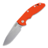 Hinderer XM-18 3,5" Non-flipper Slicer sulankstomas peilis, Ti bronze, oranžinėnge