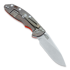 Coltello pieghevole Hinderer XM-18 3,5" Non-flipper Slicer, Ti bronze, arancione