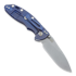 Hinderer XM-18 3,5" Non-flipper Slicer WF sulankstomas peilis, blue/Ti blue