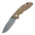 Hinderer XM-18 3,5" Non-flipper Slicer WF sulankstomas peilis, coyote