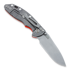 Hinderer XM-18 3,5" Non-flipper Slicer WF sulankstomas peilis, oranžinėnge