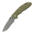 Hinderer XM-18 3.5 Recurve Magnacut Non-Flipper Battle Bronze OD Green G-10