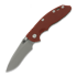 Hinderer XM-18 3.5 Recurve Magnacut Non-Flipper Battle Bronze Red G-10