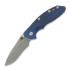 Hinderer XM-18 3.5 Recurve Magnacut Non-Flipper Working Finish Blue/Black G-10
