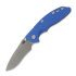 Hinderer - XM-18 3.5 Recurve Magnacut Non-Flipper Working Finish Blue G-10