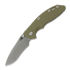 Hinderer - XM-18 3.5 Recurve Magnacut Non-Flipper Working Finish OD Green G-10
