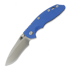 Hinderer - XM-18 3.5 Recurve Magnacut Non-Flipper Working Finish/Stonewash Blue G-10
