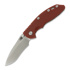 Hinderer XM-18 3.5 Recurve Magnacut Non-Flipper Working Finish/Stonewash Red G-10