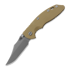 Coltello pieghevole Hinderer XM-18 3.5 S45VN Bowie Non Flipper Tri-Way Battle Bronze Coyote G10
