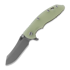 Hinderer XM-18 3.5 S45VN Skinner Tri-Way Working Finish Tlc Green G10 sulankstomas peilis