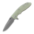 Hinderer XM-18 3.5 S45VN Spanto Tri-Way Working Finish Translucent Green G10 折叠刀