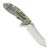 Coltello pieghevole Hinderer XM-18 3,5" Skinner 2-tone, OD/ battle finish