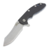 Hinderer XM-18 3,5" Skinner sulankstomas peilis, black/TI blue